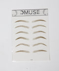 Eyelash extensions on a Muse branded card against a white background